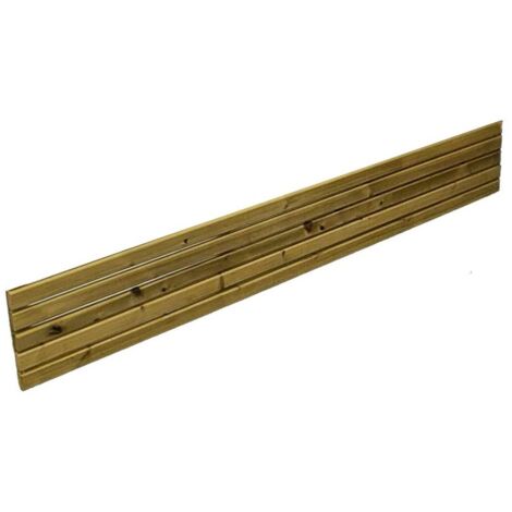 6 x 1 Feet Contemporary Fence Panel - Timber - L5 x W180 x H30 cm - Fully Assembled