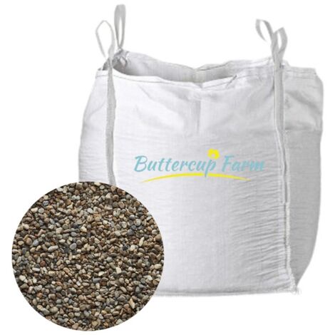 10-25mm Grey/Cream Mottled Pebbles - Premium Aggregate Bulk Bag - 850 kilos