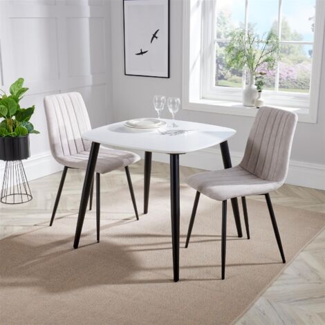Straight Stitch Natural Dining Chair - L54 x W44 x H88 cm - Flat Packed (1/5)