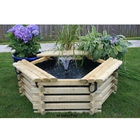 50 Gallon Pool - Timber - W122 x H41 cm - Minimal Assembly Required