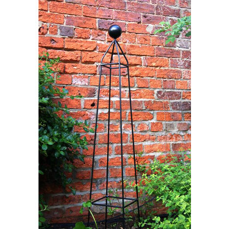 Cleo 5Ft Obelisk Garden Plant Support Solid Steel L28 x W28