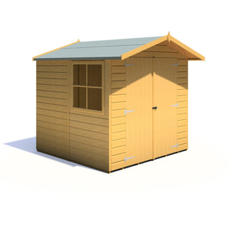 Alderney Double Doors Tongue and Groove Garden Shed Workshop Approx 7 x 7 Feet (1/5)