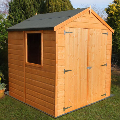 Arran Double Doors - Oriented Strand Board (OSB) - Garden Shed Workshop Approx 6 x 6 Feet (1/5)