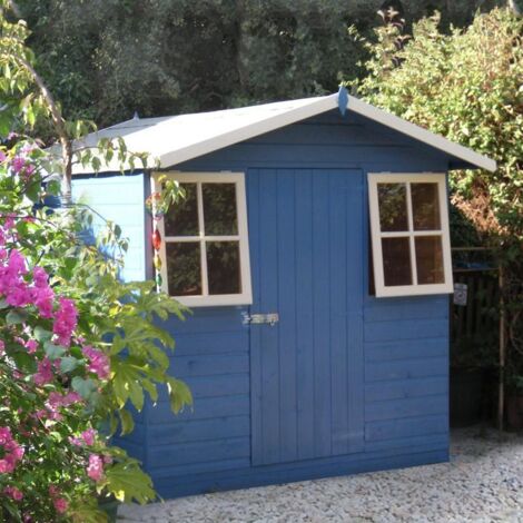 Casita Single Door Tongue and Groove Garden Shed Workshop Approx 7 x 7 Feet