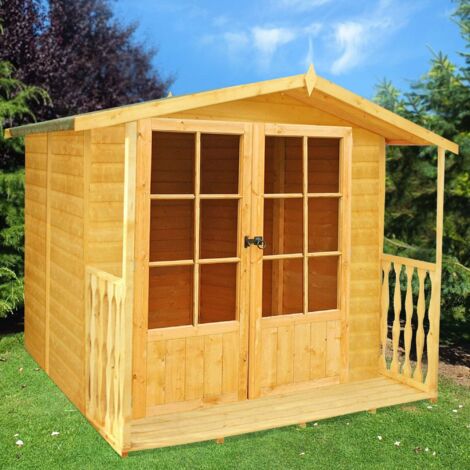 Alnwick Shiplap Summerhouse Garden Sun Room Approx 7 x 7 Feet