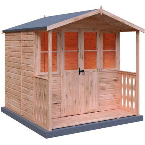 Houghton Shiplap Summerhouse Garden Sun Room Approx 7 x 7 Feet