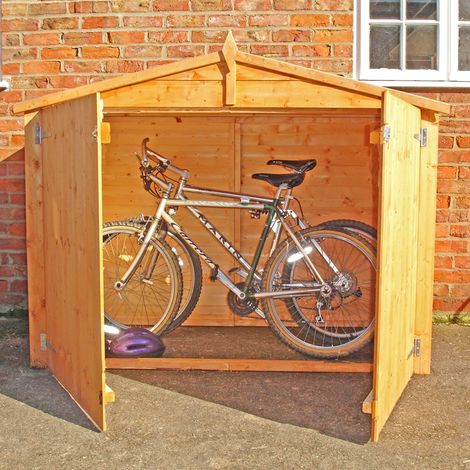 Bike Store Apex Shiplap Garden Bicycle Shed no floor