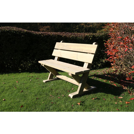 Ashcome Bench, traditional wooden garden seat