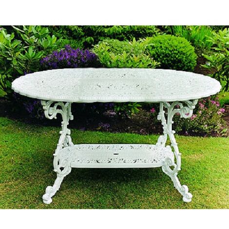 Victorian Mini Grand British Made, High Quality Cast Aluminium Garden Furniture - L141 x W95 x H73 cm