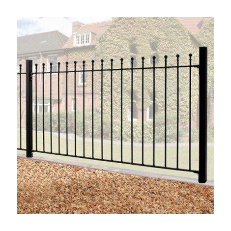 Manor Fence Panel 36" High x 6' Gap Zinc & Powder