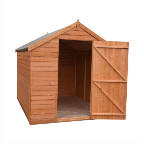 Overlap 7 x 5 Feet Dip Treated Value Range Apex Shed Single Door