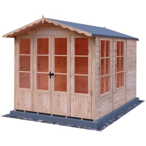 Kensington 7 x 10 Feet Double Door with Large Opening Window Summerhouse