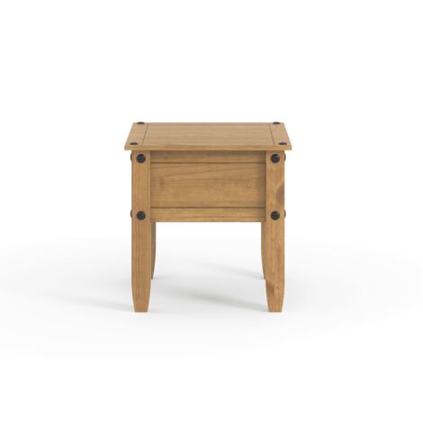 Corona Lamp Table - Pine - 53.8 x 53.8 x 55 cm - Antique Waxed Pine (1/4)