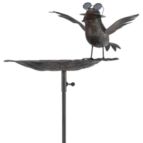 Bird Feeder Garden Stake - Metal - L8 x W14 x H50 cm