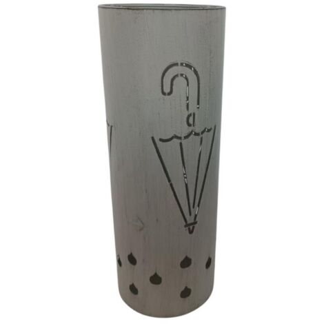 Umbrella Stand - Metal - L19 x W19 x H49 cm - Grey