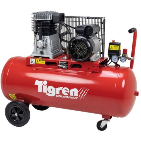 Tigren 04396 100 Litre 3HP Belt-Driven Compressor (1/3)