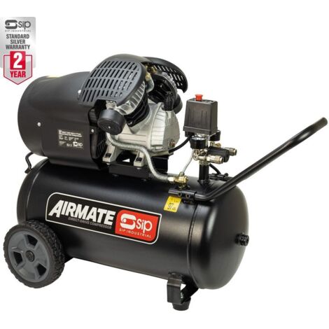 SIP DDVT 3HP 50L V-Twin Direct Drive Compressor (1/5)