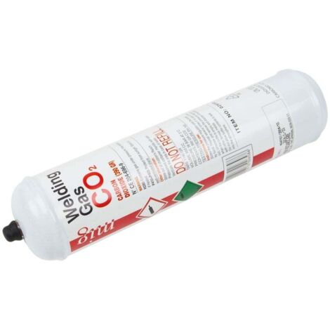 SIP 390g Disposable CO2 Gas Bottle - L7.5 x W7.5 x H31 cm (1/2)