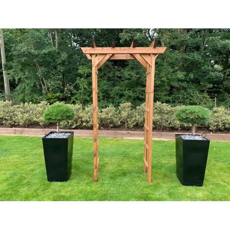 Charles Taylor Devonshire Wooden Garden Arch Pergola Plant Support