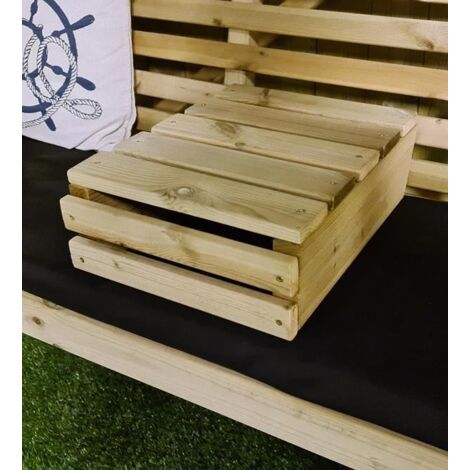 Garden Console Table - Timber - L36 x W30 x H14 cm - Fully Assembled