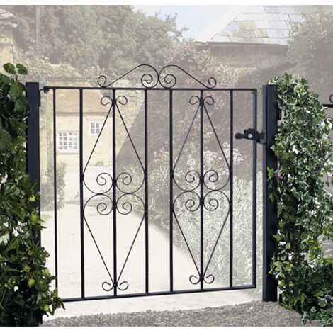 Stirling Scroll Low Flat Top Single Gate Solid Steel Fits Gap of