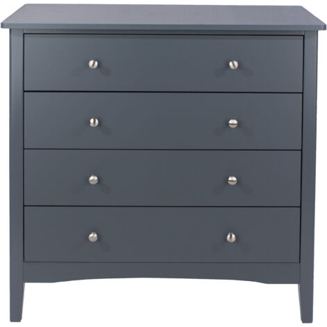 4 Drawer Chest - MDF - 83 x 43 x 85 cm - Blue (1/4)