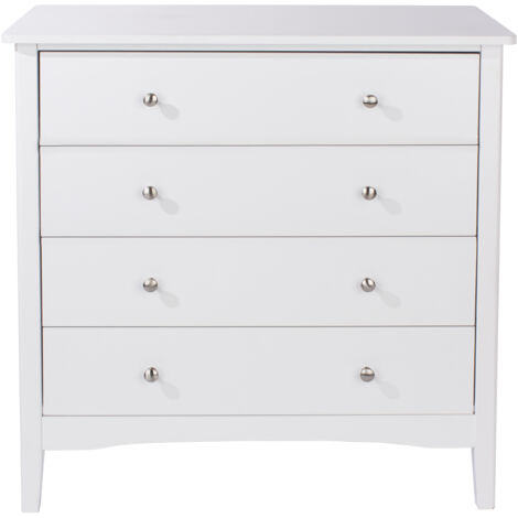 4 Drawer Chest - MDF - 83 x 43 x 85 cm - White (1/4)