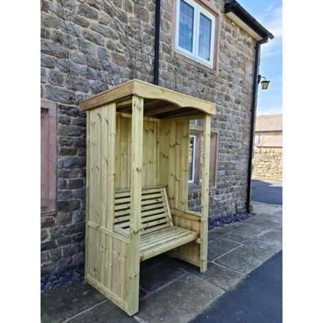 Four Seasons 2 Seater Arbour - Timber - L85 x W120 x H205 cm - Minimal Assembly Required (1/5)