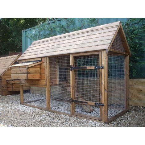 Bramford Chicken Coop 4 to 6 Hens - L223 x W90 x H155 cm