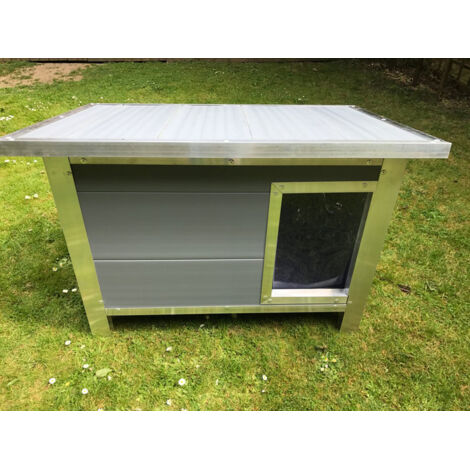 Kesgrave XL dog kennel - L90 x W137.5 x H97.5 cm  - Grey