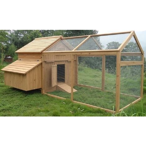 (New) Clopton 6 to 12 Hen House and Run - L174 x W110 x H137 cm