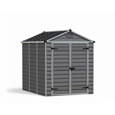 Skylight Shed 6 x 8 Dark - Polycarbonate - L229 x W185.4 x H217 cm - Dark Grey