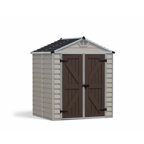 Skylight Shed 6 x 5 Tan - Polycarbonate - L154 x W185 x H217 cm