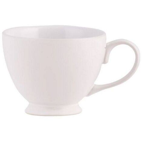 Set of 6 Teacups - Stoneware - L15 x W11 x H9 cm - White