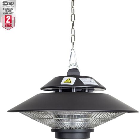 SIP Universal Halogen Hanging Heater - Stainless Steel - L45 x W45 x H25 cm