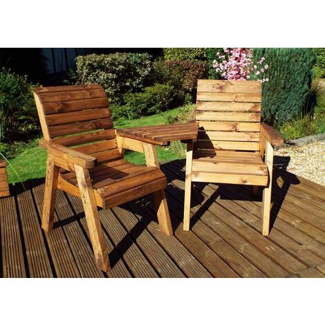 Twin Companion Set Angled Self-Assembly - L90 x W180 x H98 cm - Redwood - Assembly Required