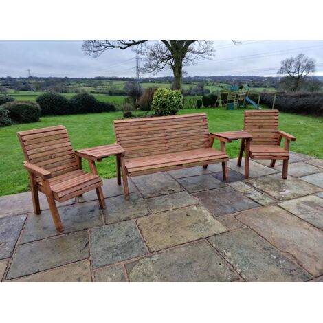 Valley Wooden Garden 5 Seat Set 1X3B 2Xc Angled Tray (1/5)