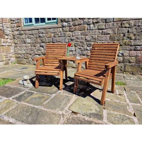 Valley Love Seat Angled - Timber - L100 x W163 x H95 cm - Garden ...