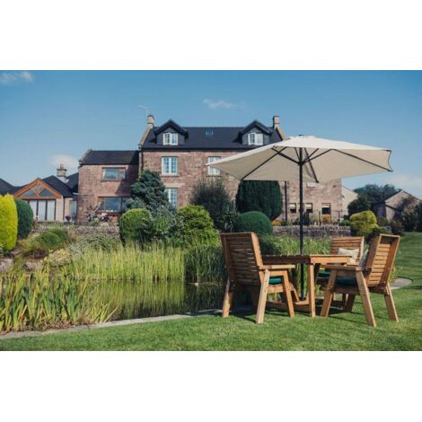Valley 4 Seater Square 4XC - Timber - L190 x W190 x H95 cm - Garden Furniture - Minimal Assembly Required (1/3)
