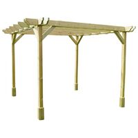 Double Premium Pergola - Wood - L300 x W300 x H270 cm - Light Green