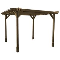 Double Premium Pergola - Wood - L180 x W240 x H270 cm - Rustic Brown