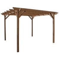 Garden Pergola - Wood - L180 x W480 x H270 cm - Rustic Brown
