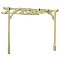 Wall Mounted Premium Pergola - Wood - L300 x W480 x H270 cm - Light Green