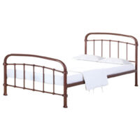 5 Feet Halston King Bed - Metal - L210 x W161 x H113 cm - Copper