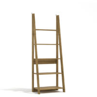 Tiva Ladder Bookcase Oak