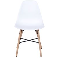 Aspen Plastic Pp Chair 6, White