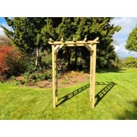 Rose Large Arch - Wooden Garden Plant Support - L50 x W120 x H210 cm - Minimal Assembly Required