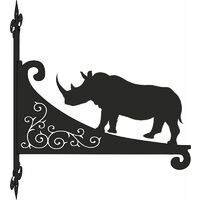Rhino Decorative Scroll Hanging Bracket