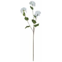 Viburnum Opulus Artificial Flower - Fabric/Plastic - L7 x W18 x H75 cm - White