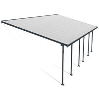 Patio Cover Feria 4M Deep 4X8.50 Clear - Polycarbonate - L850 x W385 x H305 - Grey